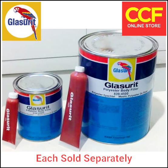 Glasurit Body Filler With Hardener 1 And 4 Liters Each Sold Separately