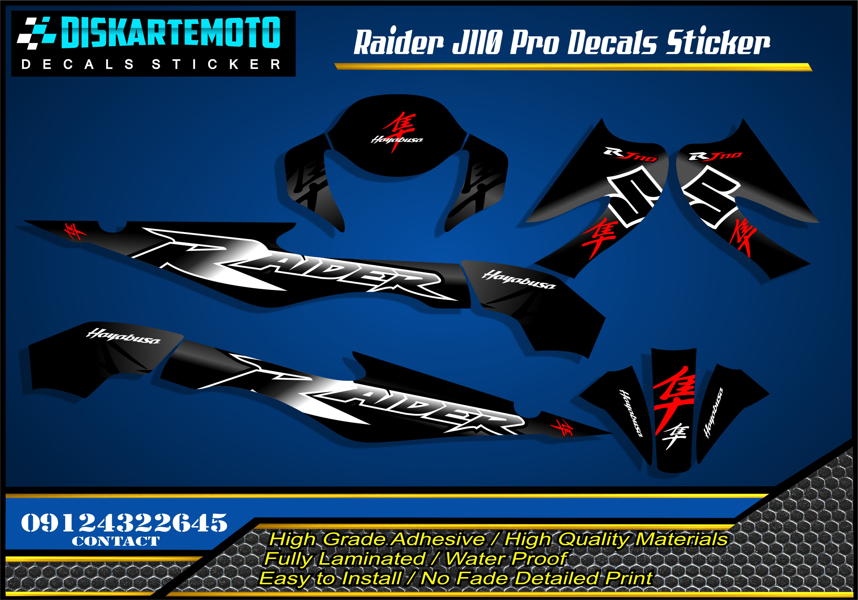 Raider J Pro Decals Sticker Lazada Ph