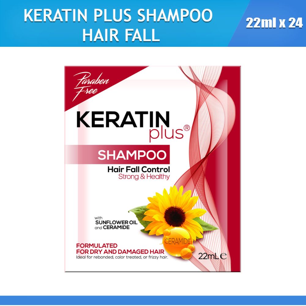 Keratinplus Shampoo Hair Fall Control Strong Healthy With Sunflower