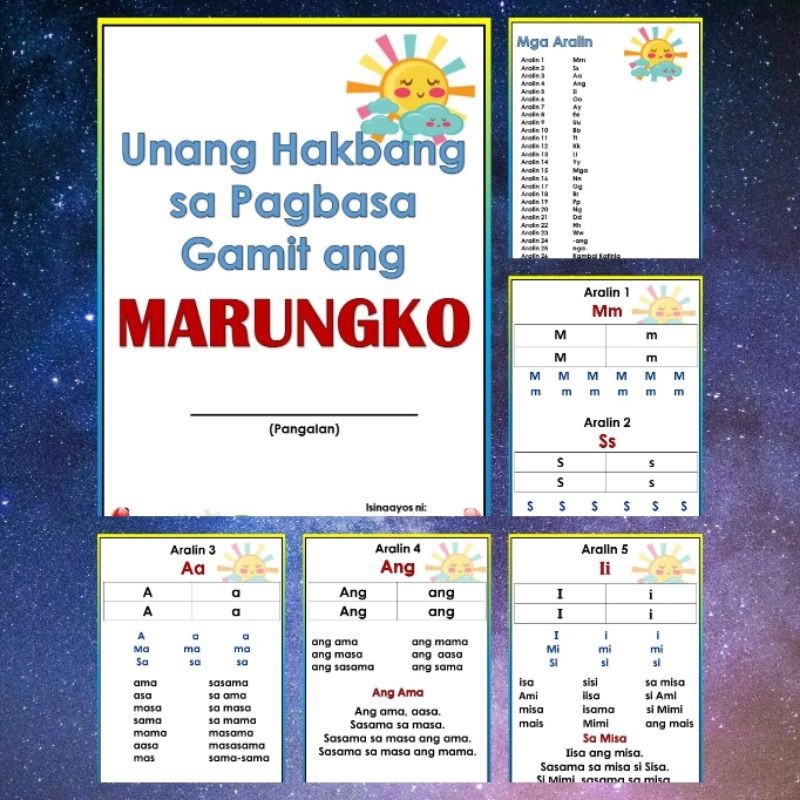 Unang Hakbang Sa Pagbasa Gamit Ang Marungko Size Short Pages For Printing Purposes Only