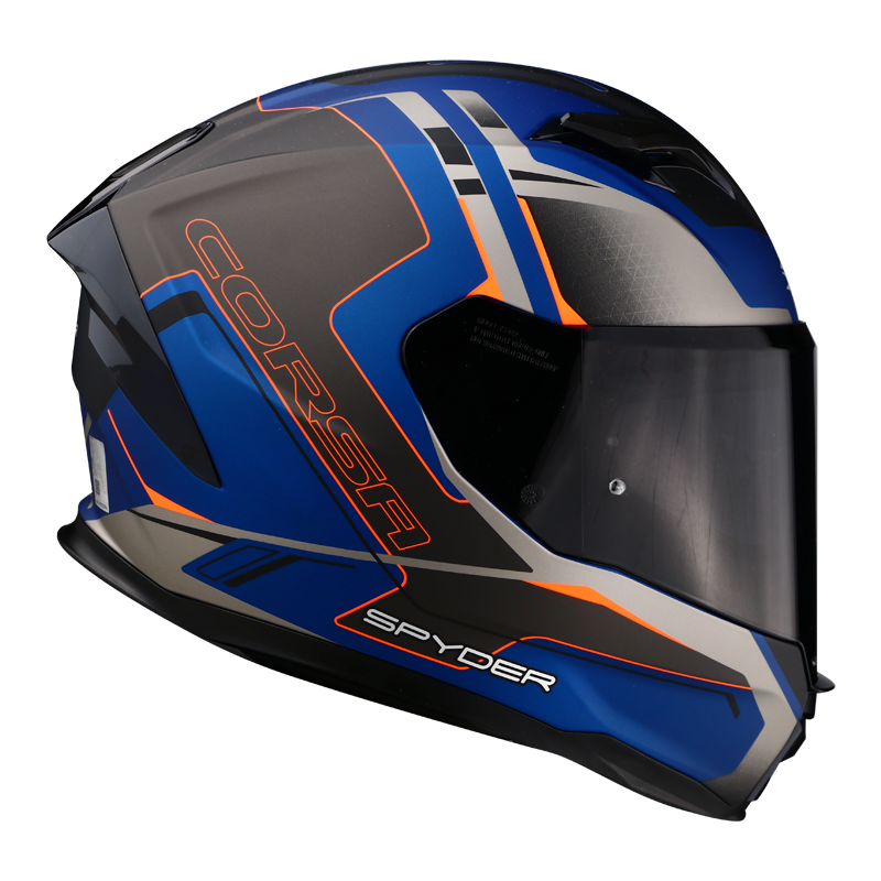 Spyder Full Face Helmet With Dual Visor Corsa GD DEUX S6 FREE Clear