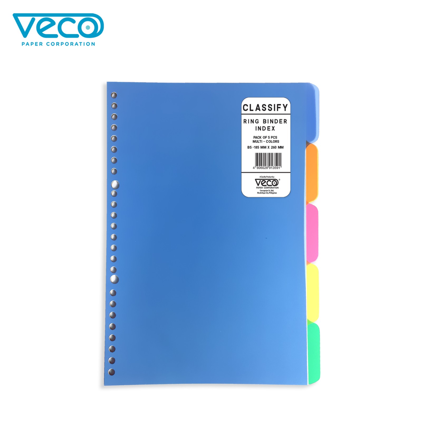 Veco Classify 26 Ring Binder Notes Index Set 5 Tabs Only Lazada PH