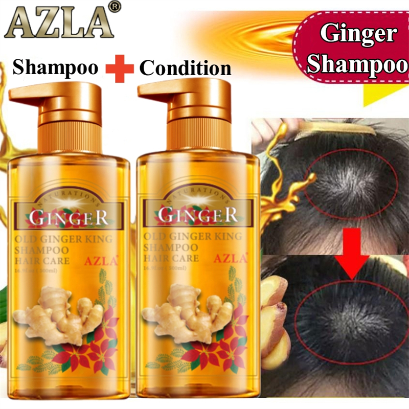 Original Azla Ginger Shampoo Fast Powerful Hair Growth Liquid Anti Hair