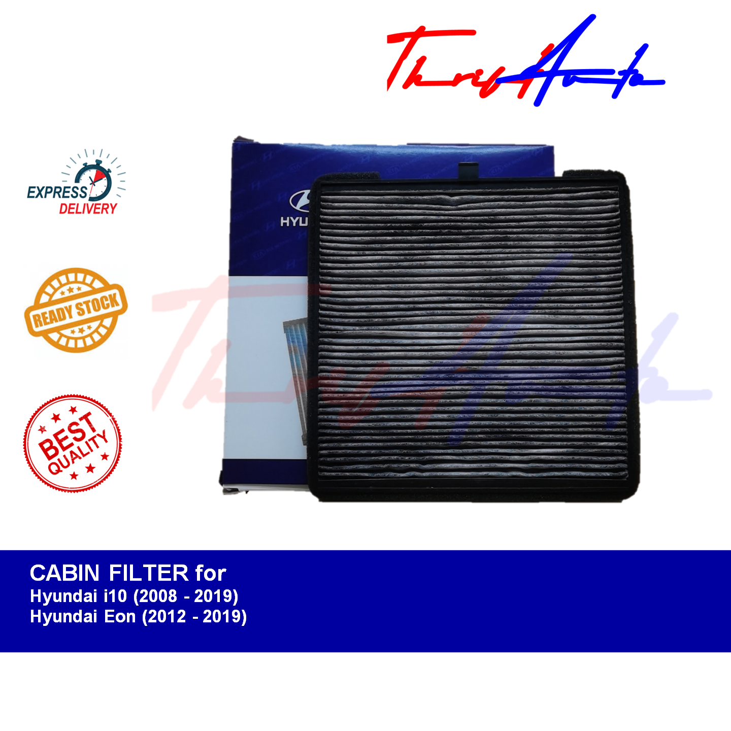 Charcoal AC Cabin Filter For Hyundai I10 2008 2019 And Hyundai Eon