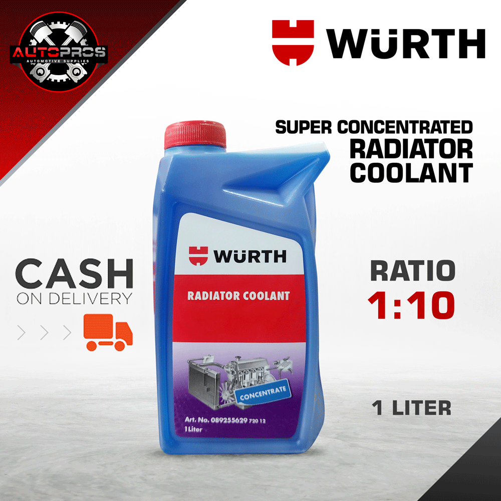 Wurth Super Concentrated Radiator Coolant Blue Liter Antifreeze