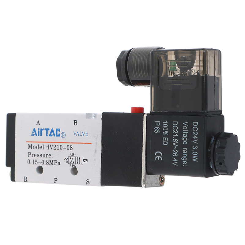 Sissi Cara Posisi Airtac Katup Solenoid V Dc V