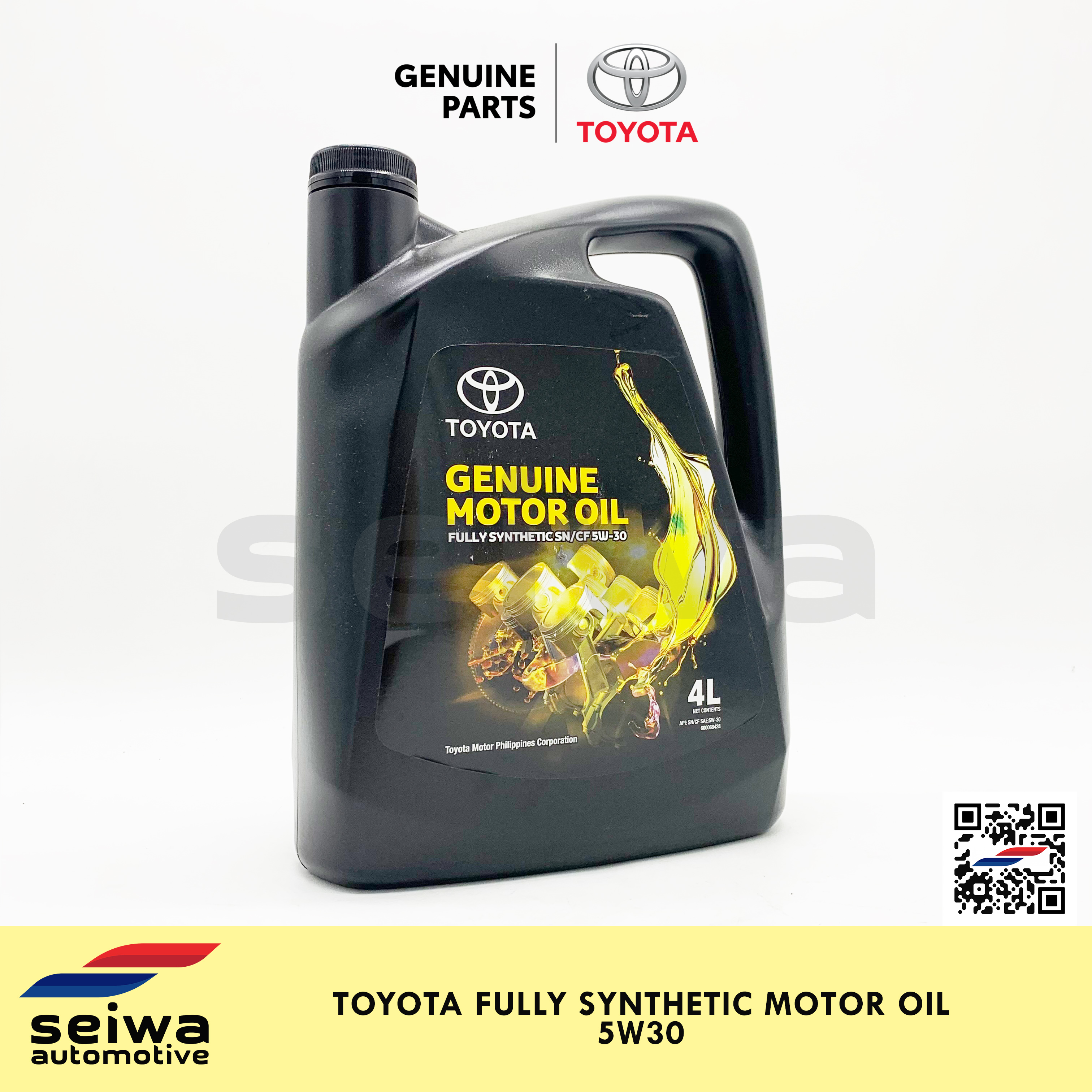 Toyota Fully Synthetic Motor Oil W Gallon Toyota Auto Parts