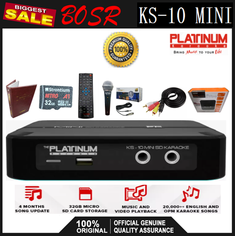 Platinum Ks Mini Gb Sd Card Karaoke Player With English