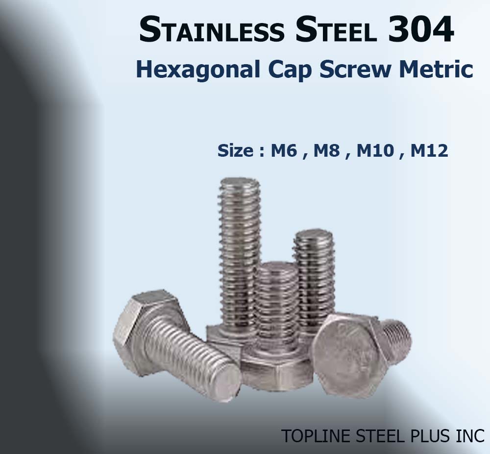 Pcs M X Mm Stainless Metric Hex Cap Screw Pitch Sell