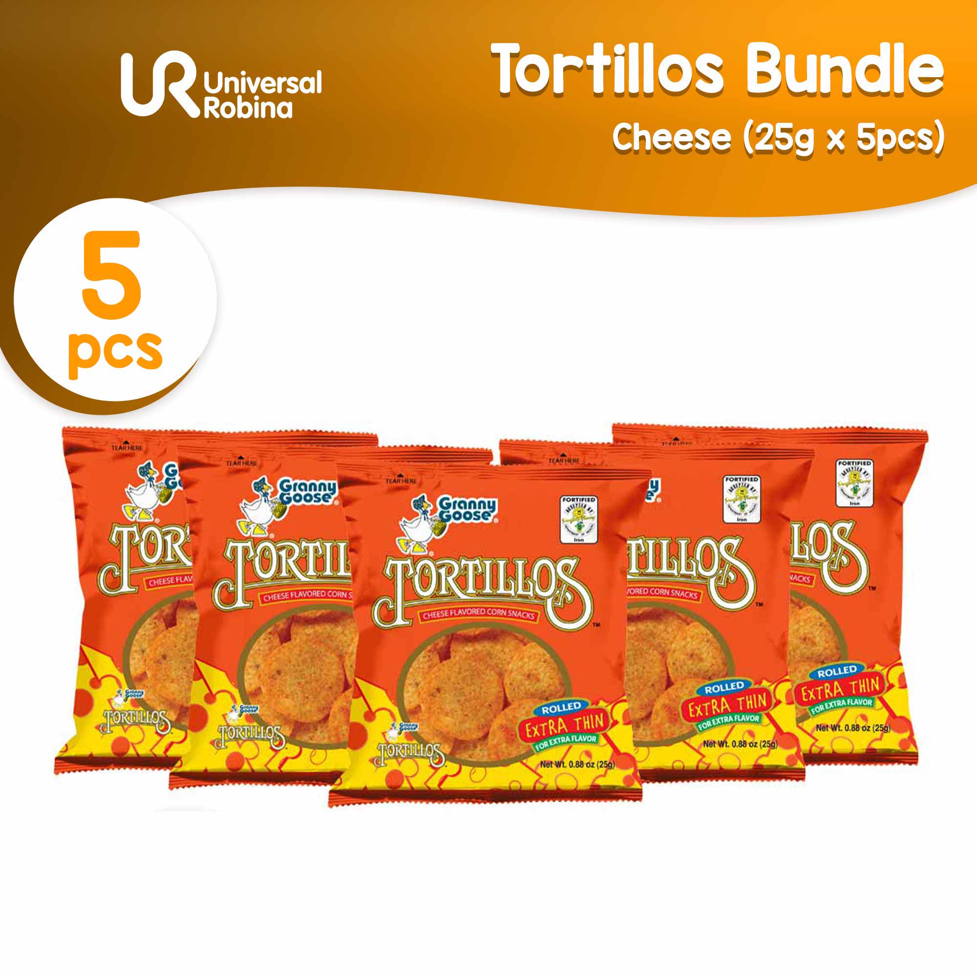 Granny Goose Tortillos Cheese 25g 5 Pcs Lazada PH