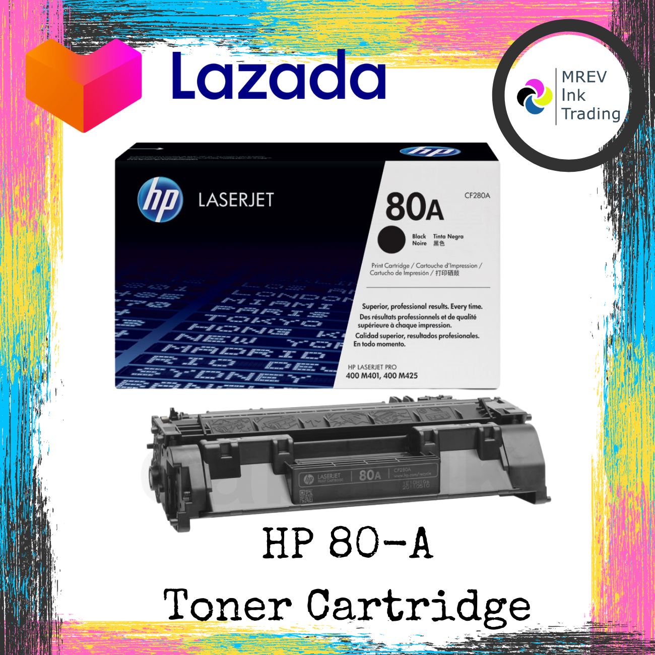 HP 80A CF280A Black LaserJet Toner Cartridge Lazada PH