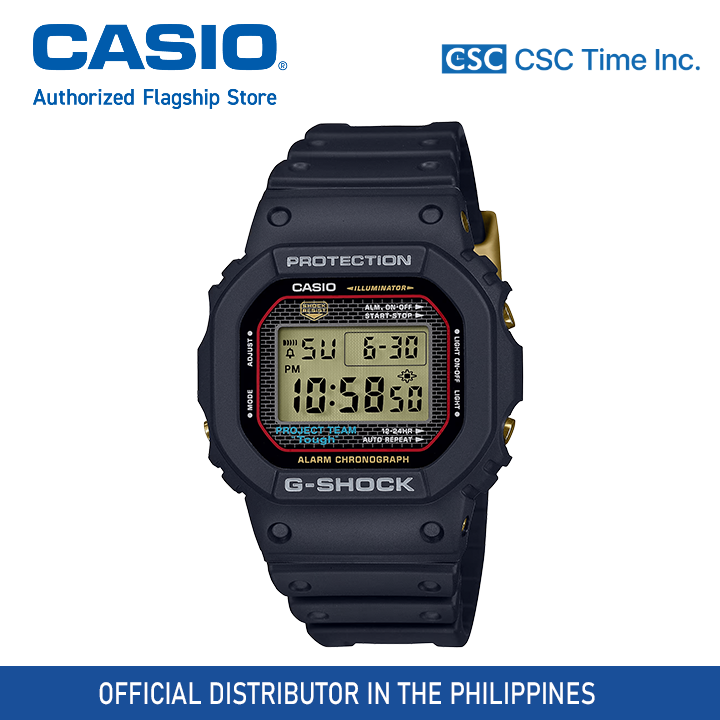 Casio G Shock Th Anniversary Dw Pg Dr Black Resin Strap Shock