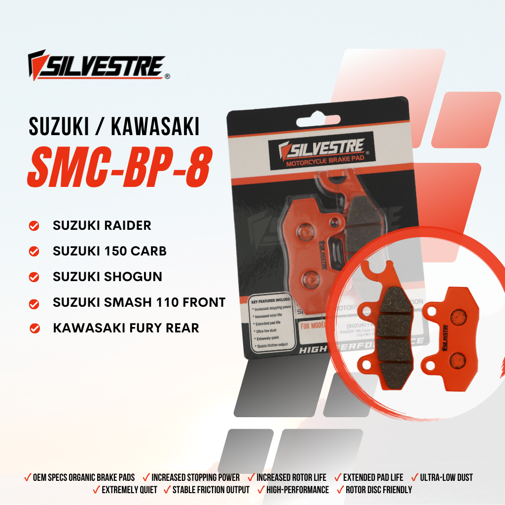 Silvestre Brake Pads For Suzuki Raider Carb Shogun Smash