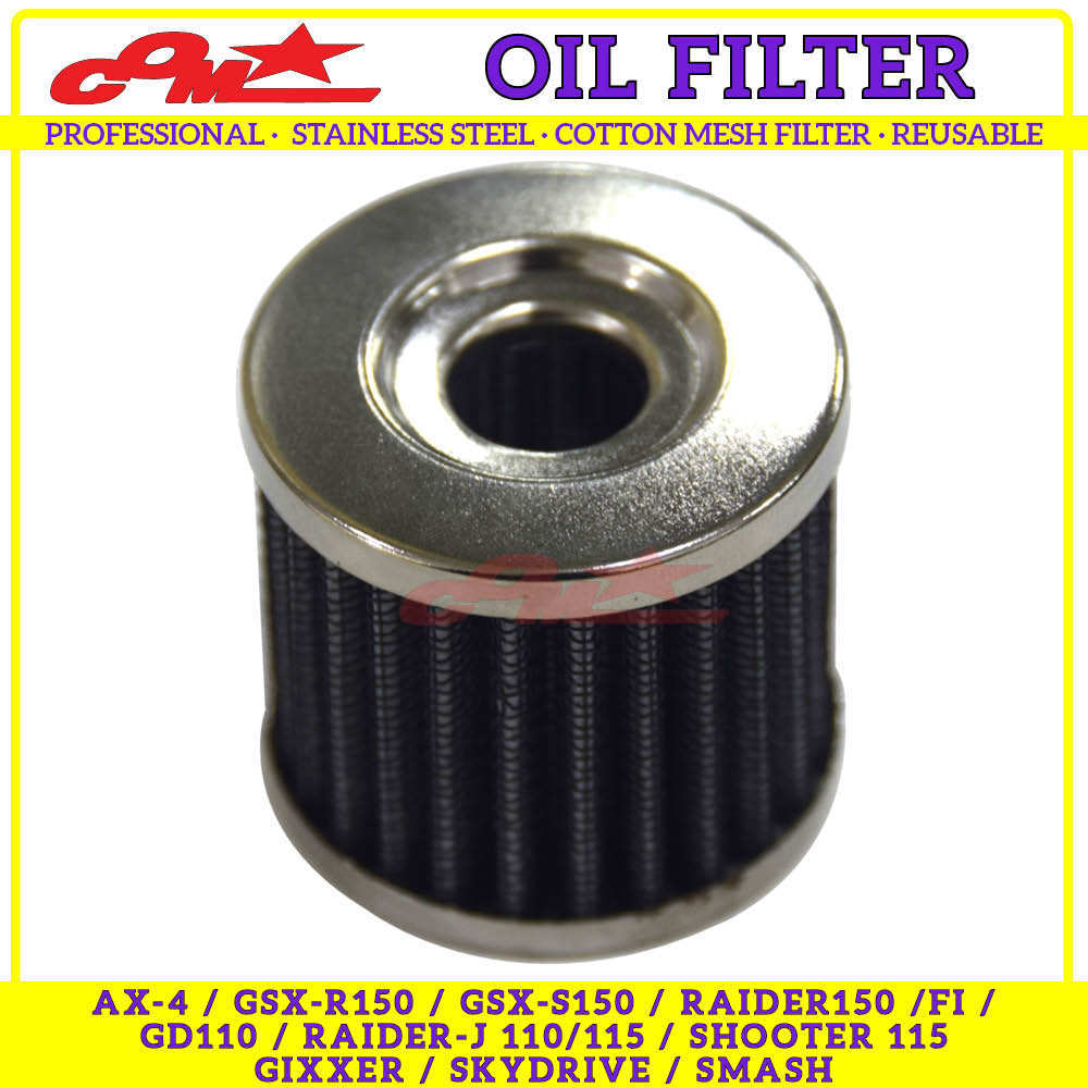 Comstar Professional Reusable Stainless Oil Filter For Raider Ax