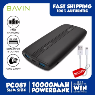 Bavin Pc Mah Ultra Thin Powerbank W Dual A Universal Usb