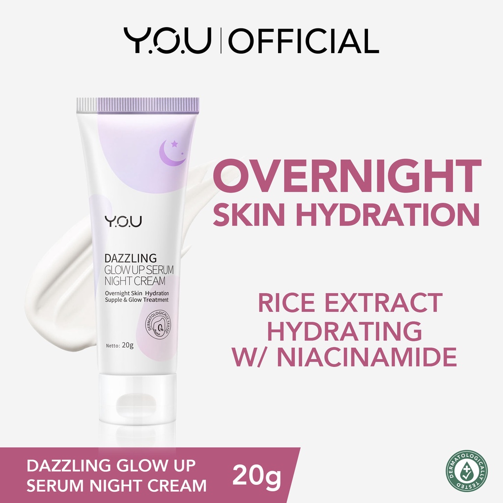 Y O U Dazzling Glow Up Serum Night Cream Lazada PH