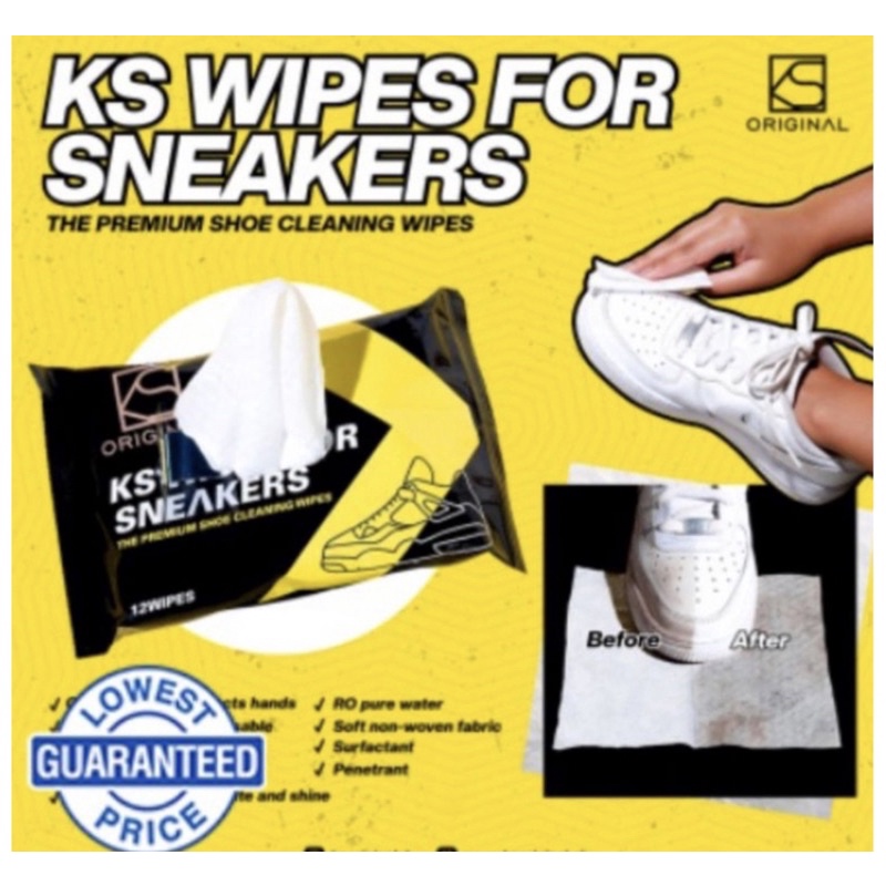 Ks Wipes Original For Sneakers Shoes Cleaning Care Product Premium