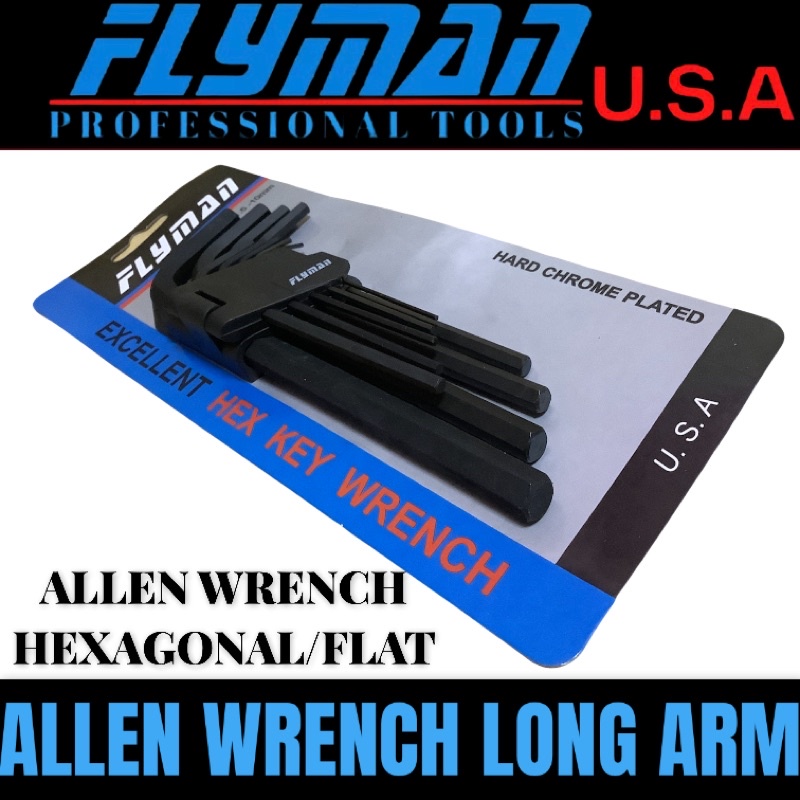 Flyman Tools 9PCS SET ALLEN KEY WRENCH Hexagonal Ballpoint Torx