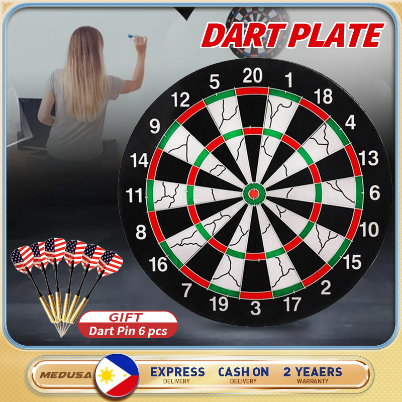 Medusa Sports 18 Inch Dart Board Set Original Adult Dart Pin Set