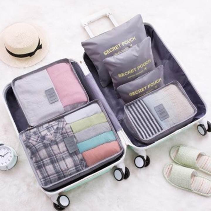 phoebe"s 6 in 1 travel laundry secret pouch clothes underwear