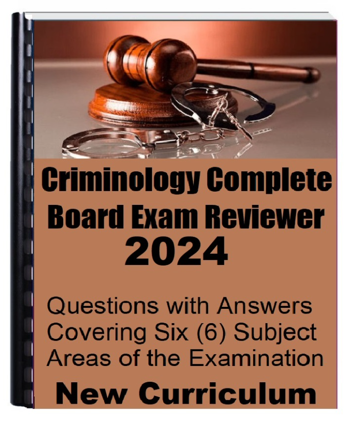 Criminology New Curriculum Board Exam Reviewer 2024 Lazada PH