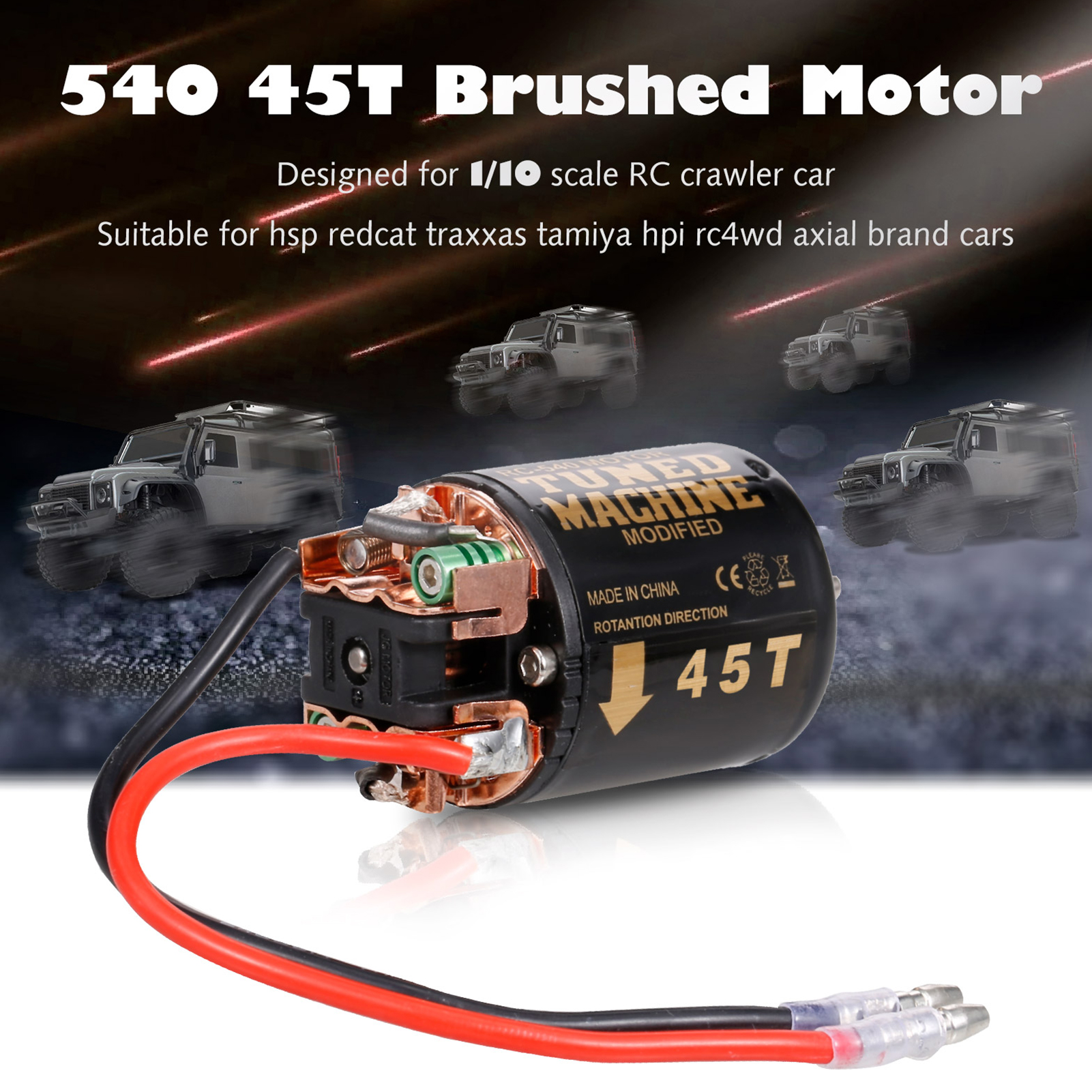 Brushed Motor Rc Crawler Motor T Slot And A Esc Rc Car Esc