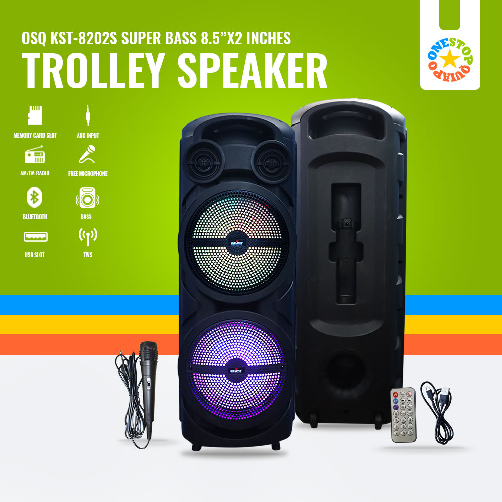 Osq Inch Htm S Biggest Trolley Dual Size Bluetooth Karaoke