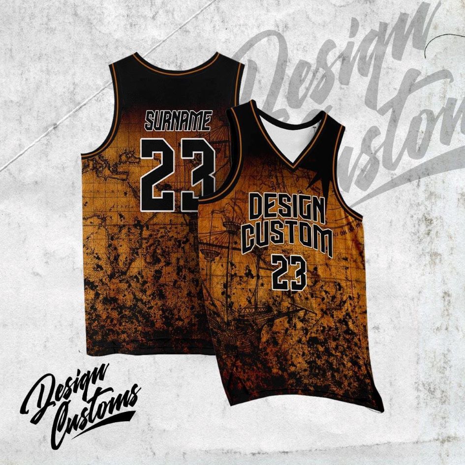 BASKETBALL DESIGN CUSTOM 01 JERSEY FREE CUSTOMIZE OF NAME AND NUMBER