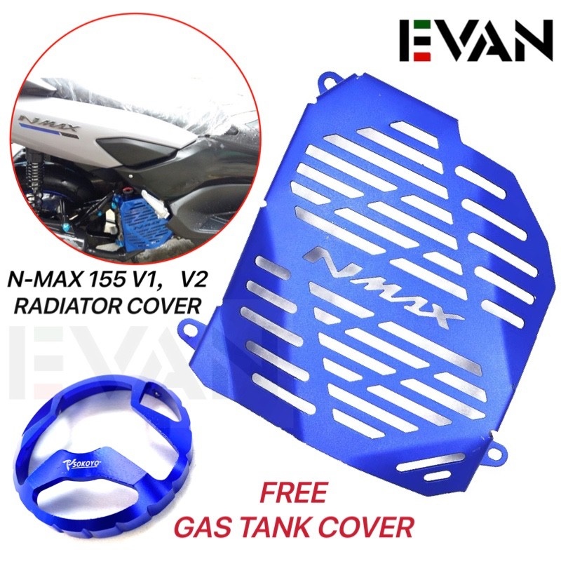 Nmax 155 V1 V2 Radiator Cover CNC Alloy QualityFree V1 Gas Tank Cover