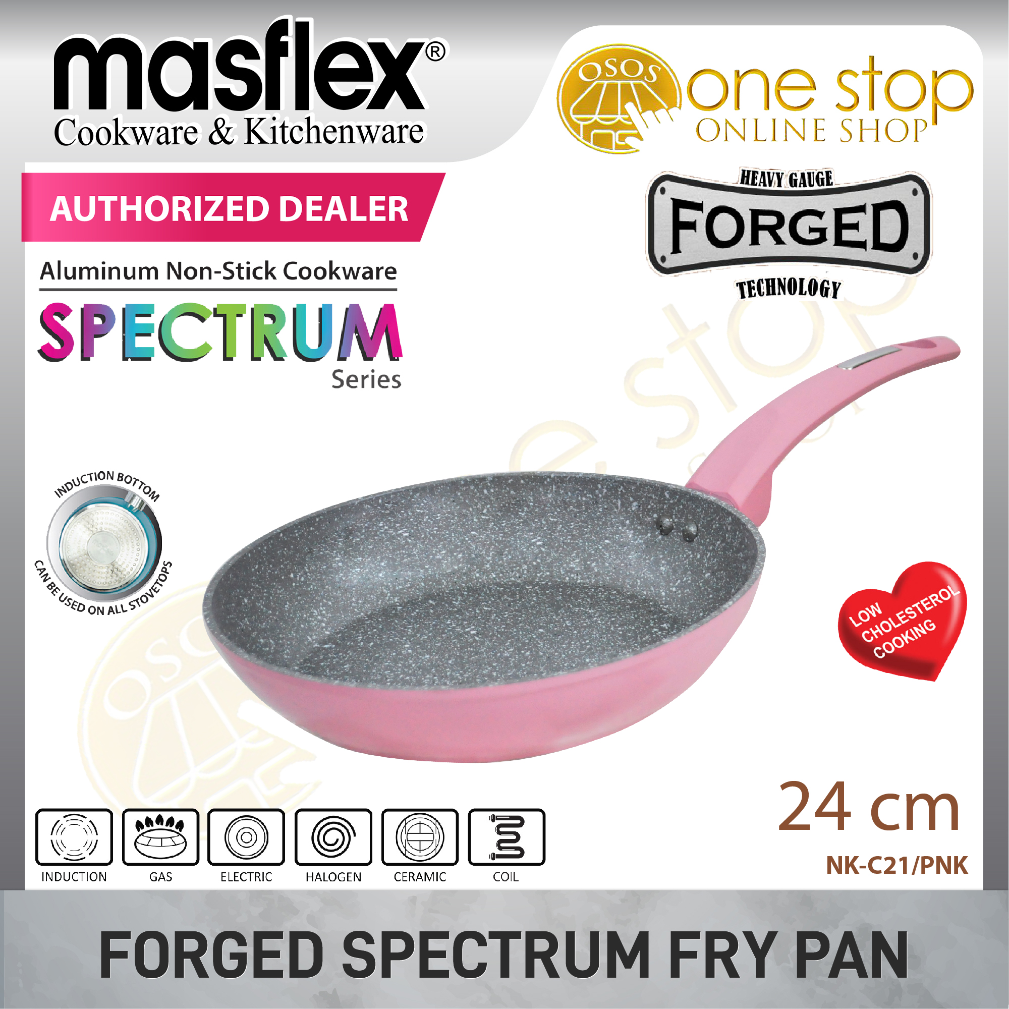 Masflex Original Spectrum Aluminum Non Stick Induction Fry Pan Cm