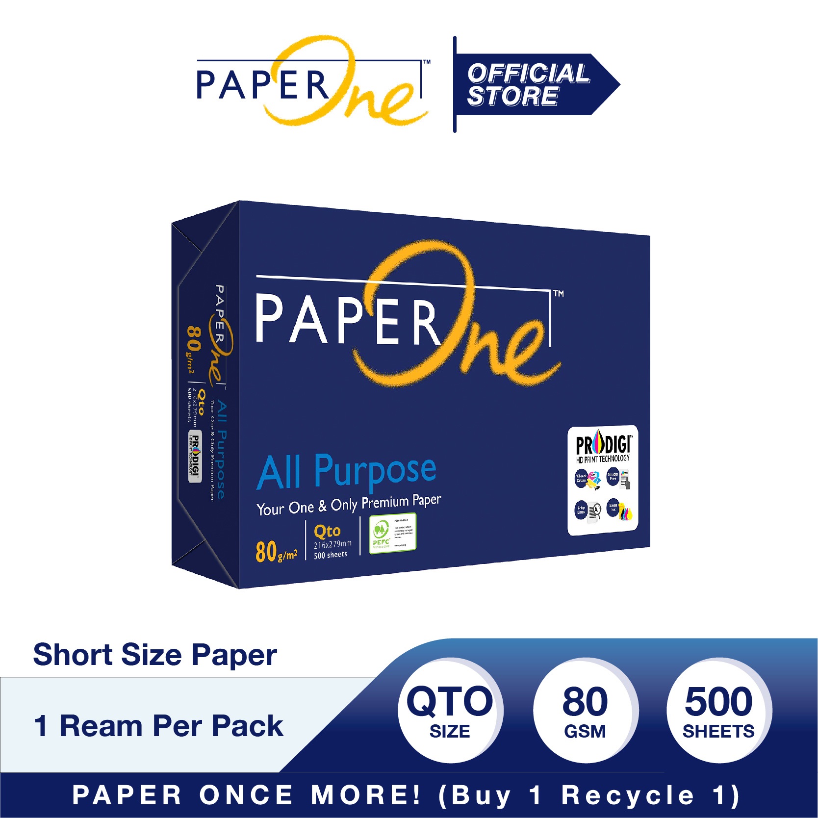 Paperone Copy Paper Gsm X Qto Sheets Ream Lazada Ph