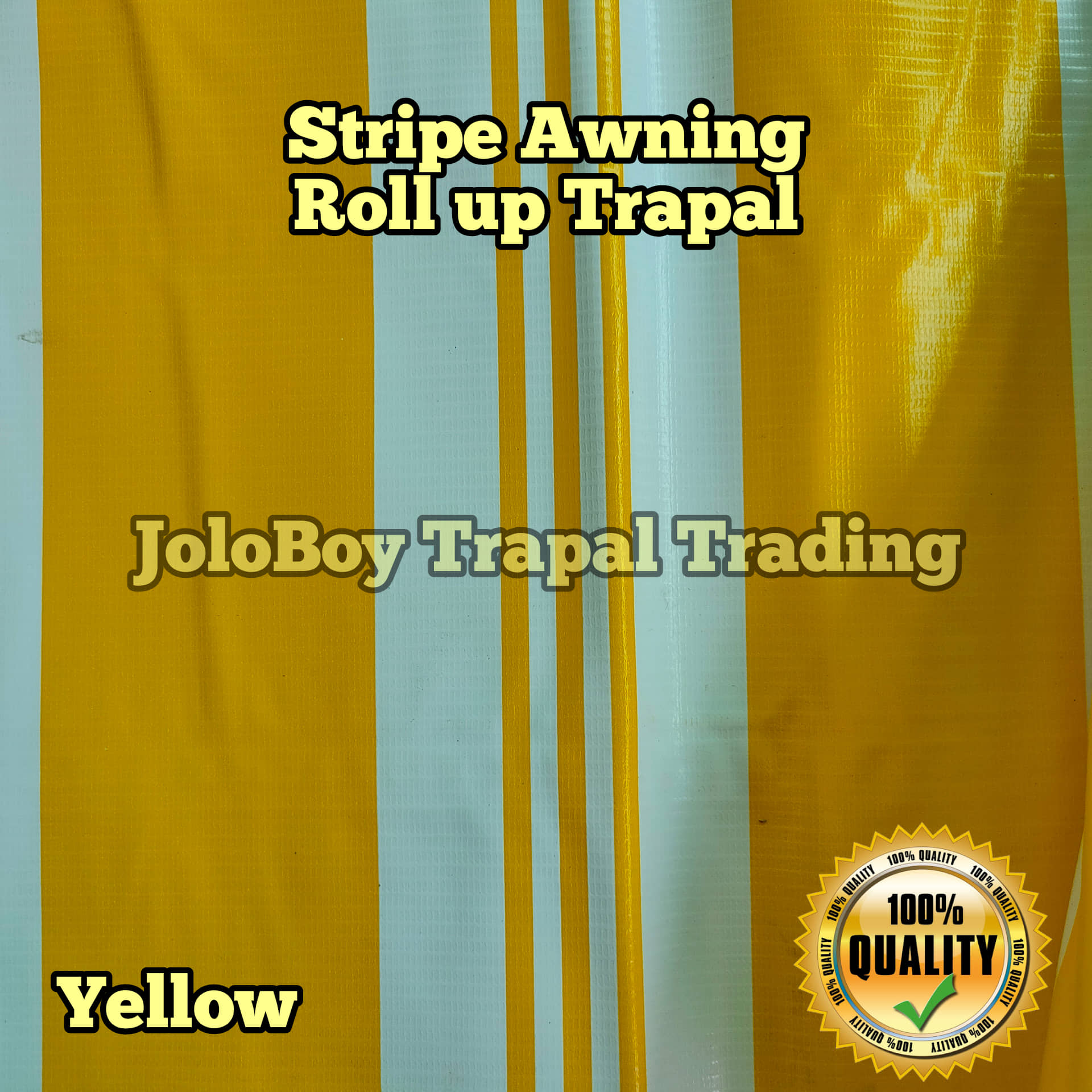 X Feet Roll Up Stripes Awning Trapal Lona Tolda Tarpaulin Tarp