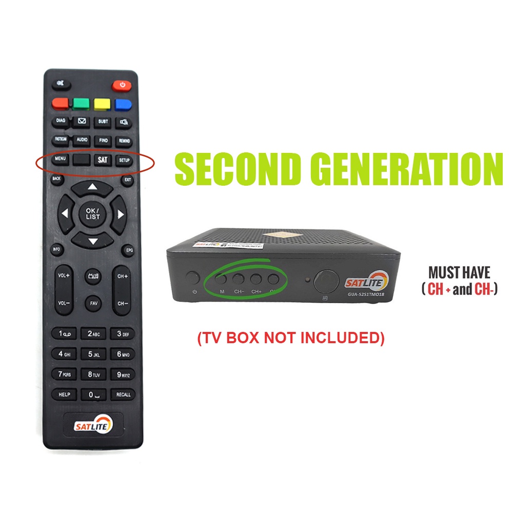 Ready Stock Osq Replacement Cignal Remote Control For Cignal Satlite