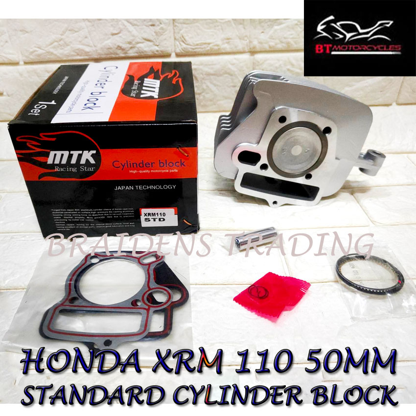 MTK HONDA XRM 110 50MM STANDARD CYLINDER BLOCK SET Lazada PH