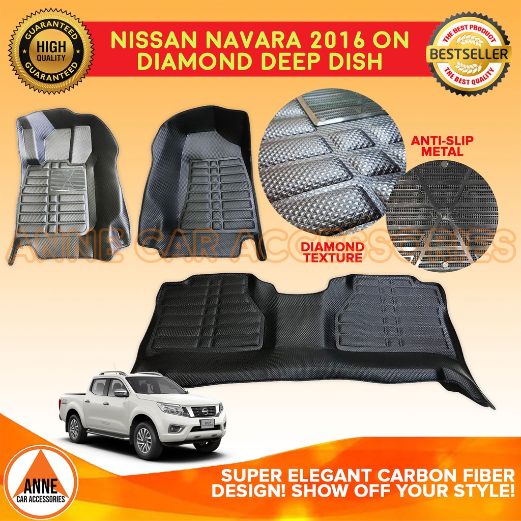 5DTPE Car Deep Dish Matting For Nissan Navara VL EL Calibre NP300 2008