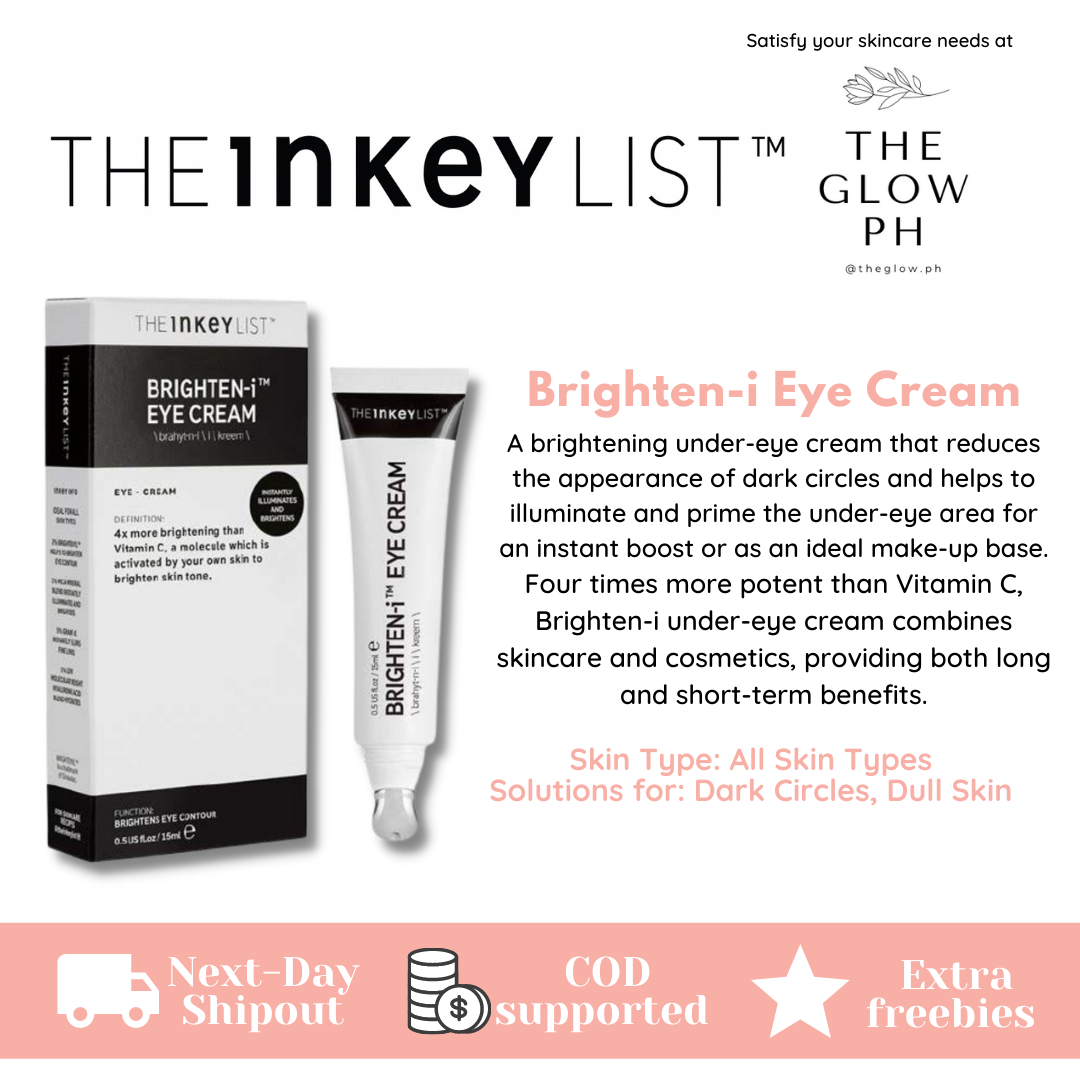 Authentic The Inkey List Brighten I Eye Cream Ml Lazada Ph