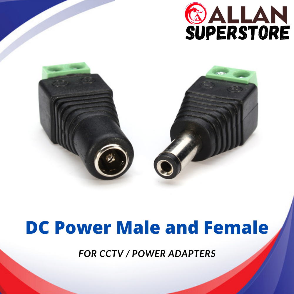 Allan Superstore DC Power Plug For CCTV Electronic Device DC MALE