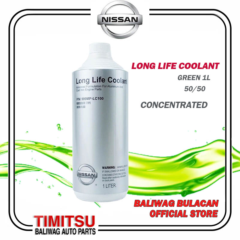 Nissan Genuine Long Life Coolant Green Liter Concentrated Part No