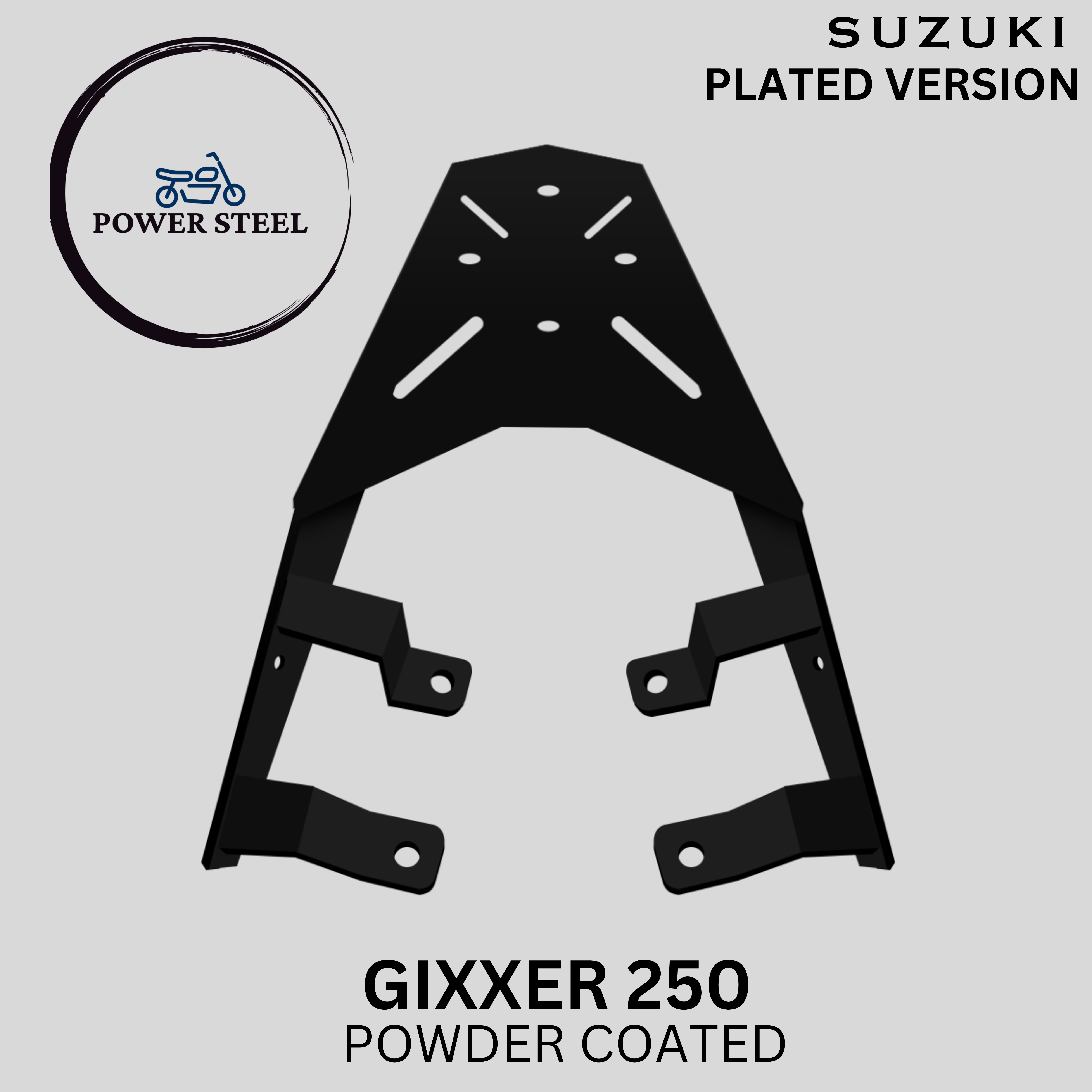 Suzuki Gixxer Top Box Bracket Power Rack Monorack Motorcycle