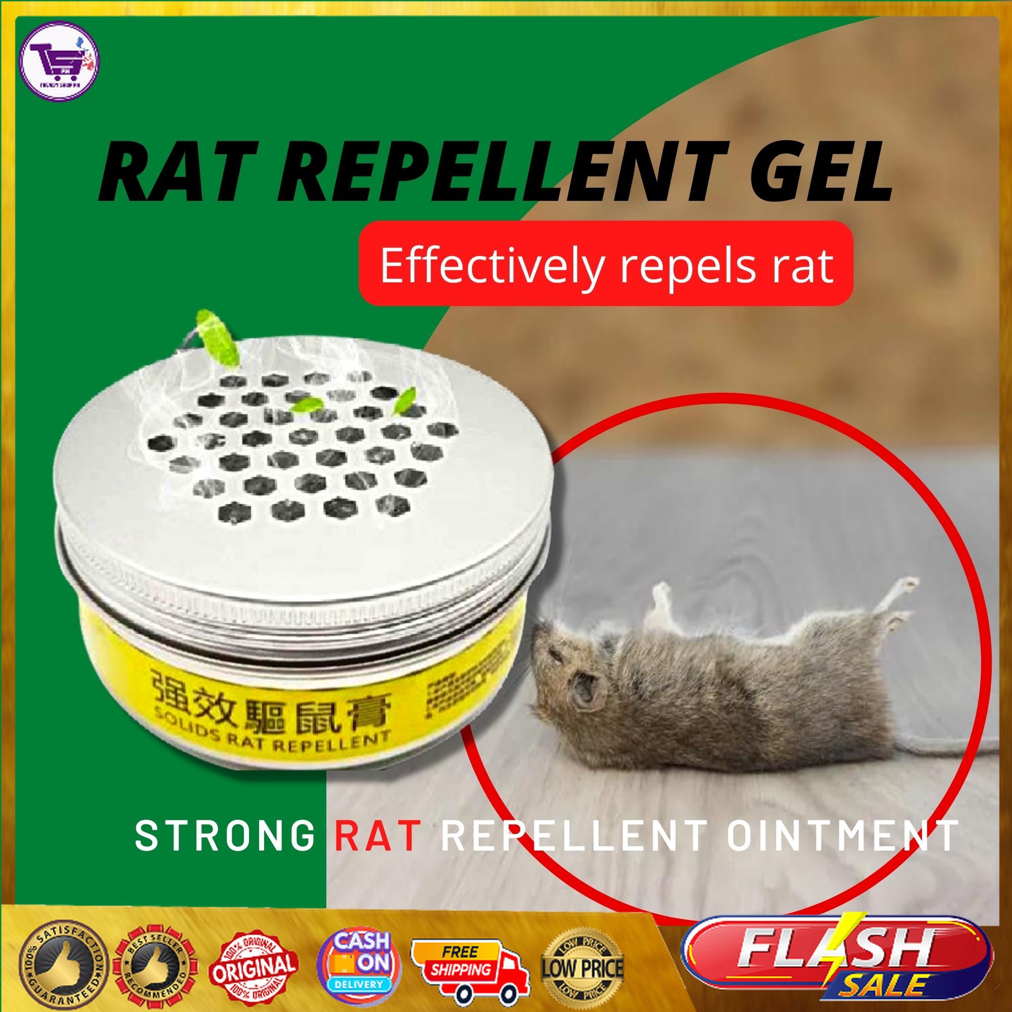 Mouse Smells And Runs Original Non Toxic Rat Repellent Rodent Repellent