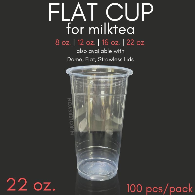 Pcs Milktea Plastic Pp Cups With Lid Set For Milktea Frappe Iced