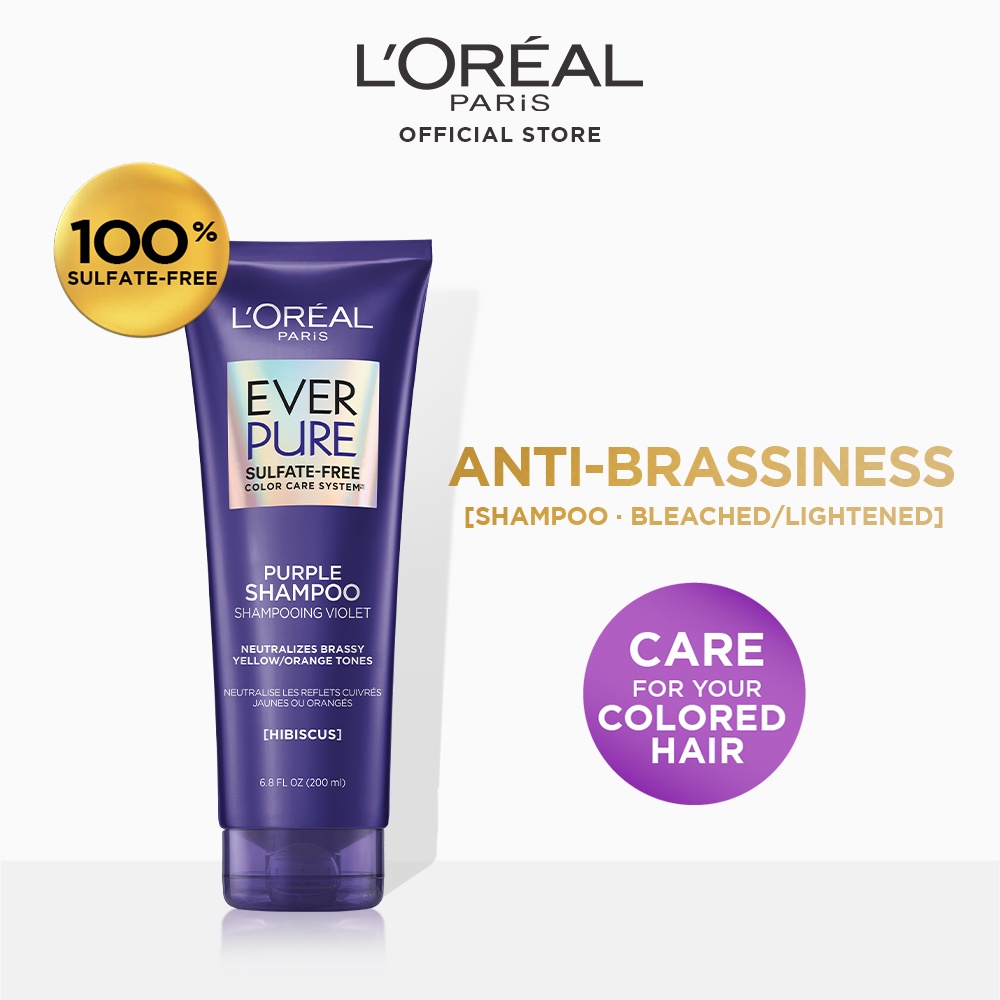 Loreal Paris Ever Pure Brass Toning Purple Shampoo And Conditioner