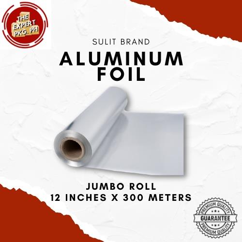 SULIT BRAND ALUMINUM FOIL JUMBO ROLL 12 INCHES X 300 METERS FOOD