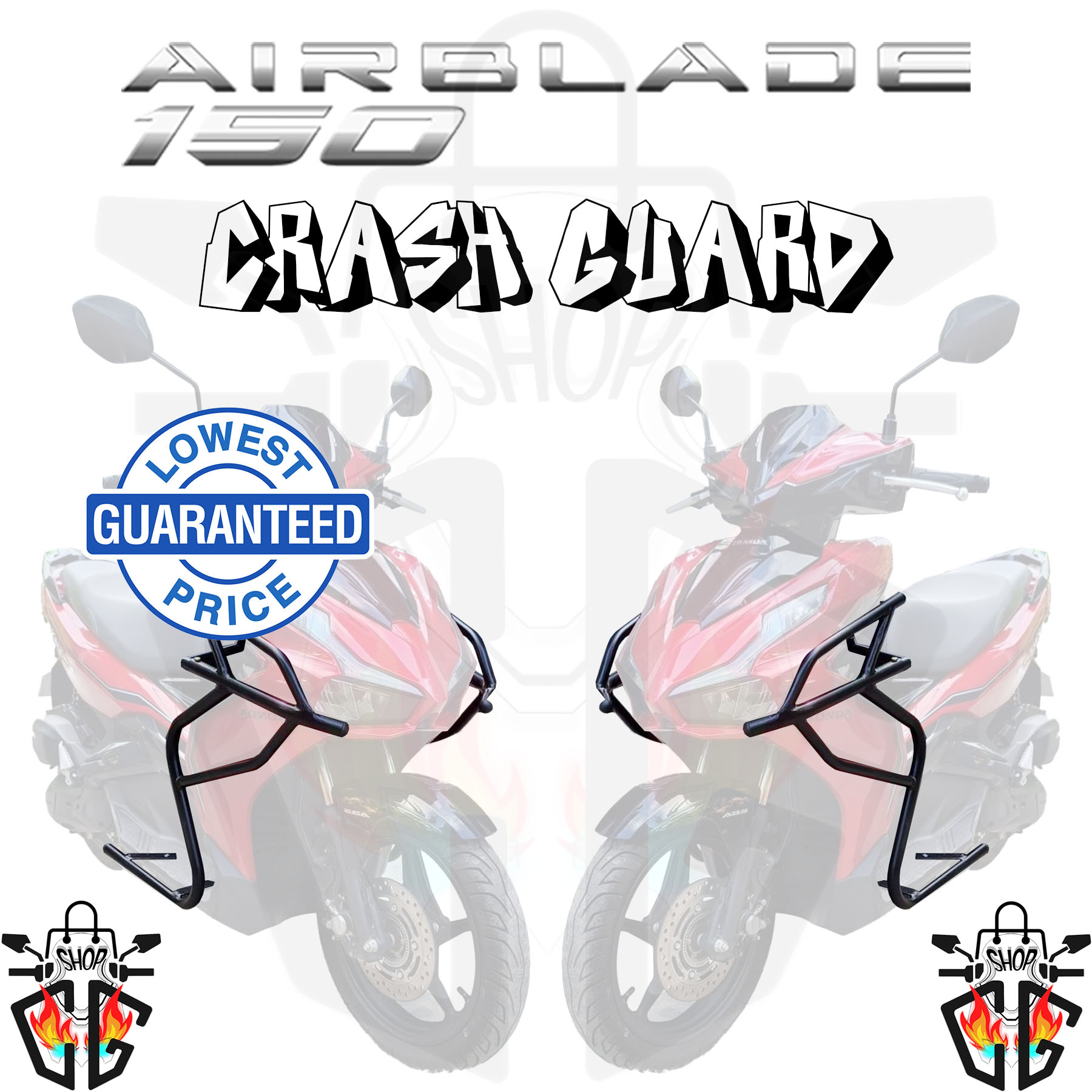 Honda Airblade Full Crash Guard Heavy Duty Cod Lazada Ph