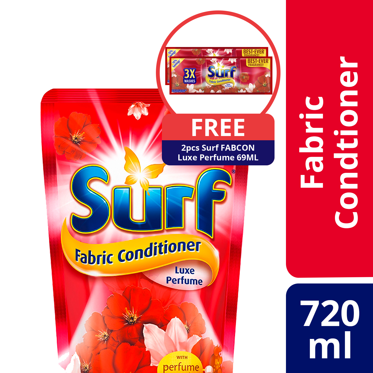 Surf Fabric Conditioner Luxe Perfume Ml Free Surf Fabric Conditioner