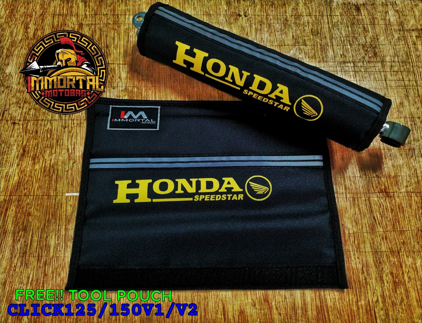 HONDA Click Beat FI Shock Cover Washable With Reflector High Quality