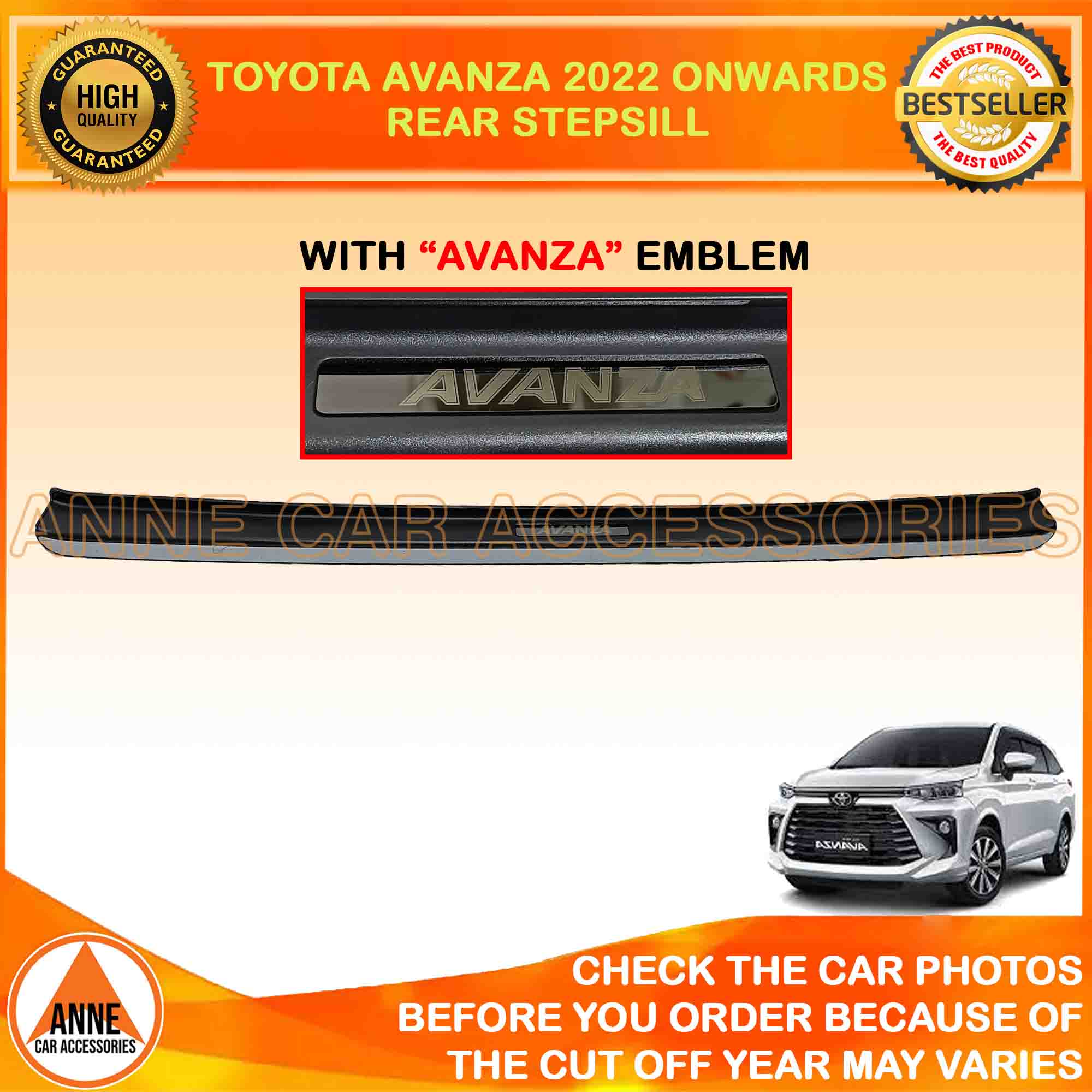 Rear Stepsill For Toyota Avanza G J E