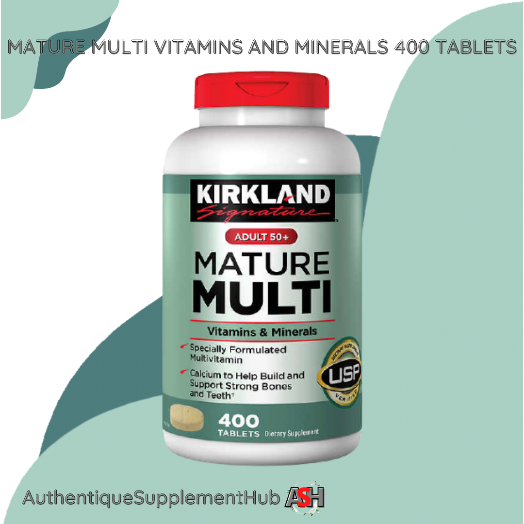 KIRKLAND Mature Multi Adult 50 Vitamins Minerals 400 Tablets