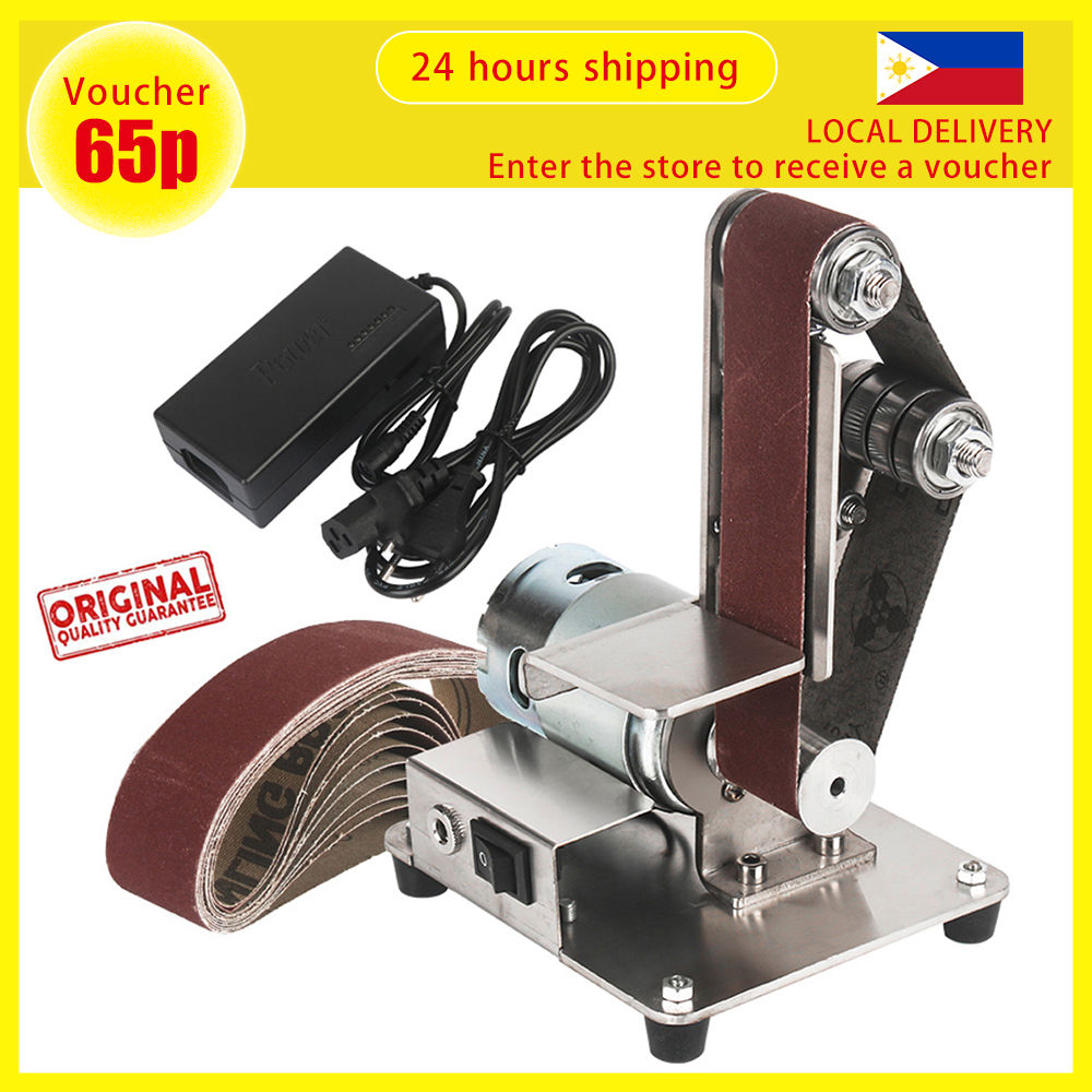 W Mini Electric Belt Machine Sander With Power Supply Sanding