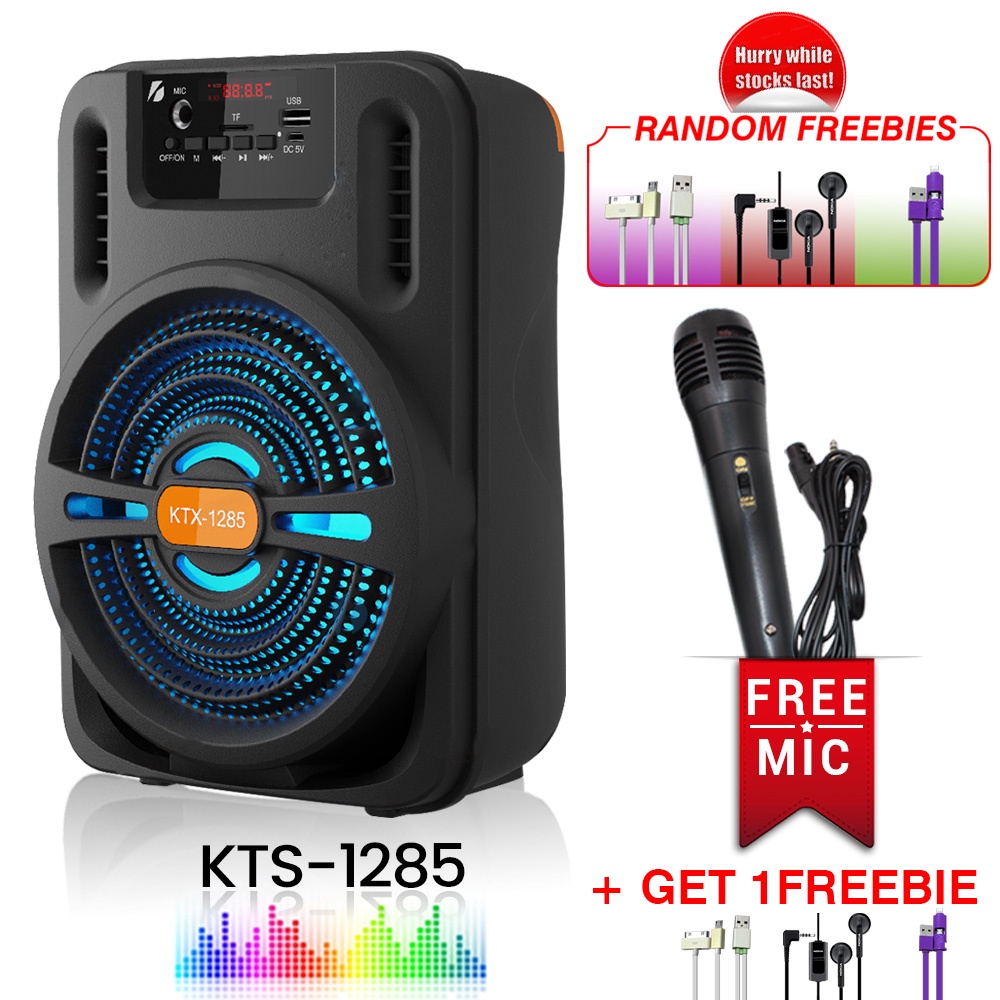 Bluetooth Portable Wireless Speaker With Free Mic And Remote Ktx